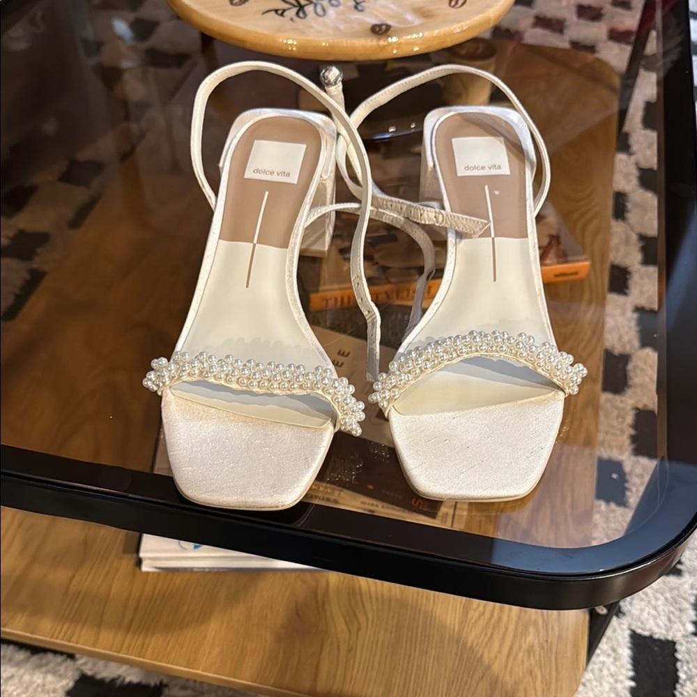 Dolce Vita White Strappy Sandals